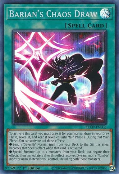 Barians Chaos Draw Legendary Duelists: Duels From the Deep Yu-Gi-Oh! card