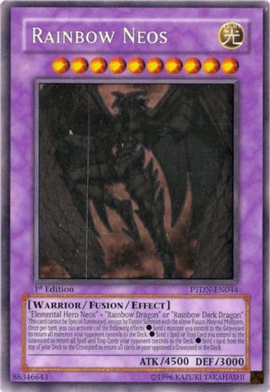 Rainbow Neos Ghost Rare Phantom Darkness Yu-Gi-Oh! card