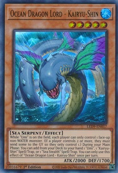 Ocean Dragon Lord Kairyu Shin Legendary Duelists: Duels From the Deep Yu-Gi-Oh! card