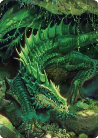 Adult Green Dragon Art Card Art Series: Commander Legends: Battle for Baldur's Gate Magic card