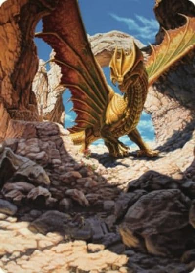 Ancient Brass Dragon Art Card 2 81 Art Series: Commander Legends: Battle for Baldur's Gate Magic card