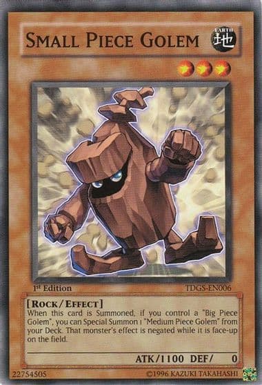 Small Piece Golem The Duelist Genesis Yu-Gi-Oh! card