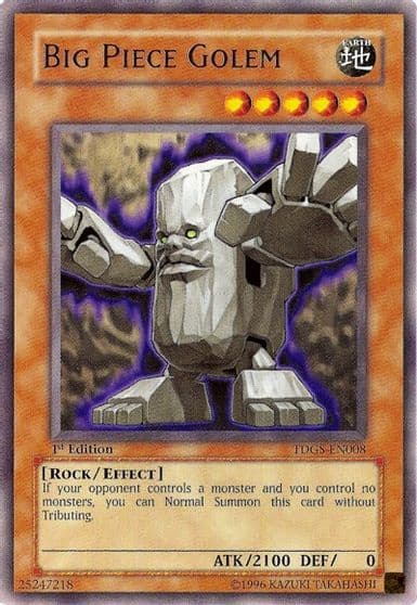 Big Piece Golem The Duelist Genesis Yu-Gi-Oh! card
