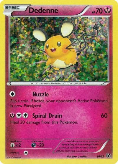 Dedenne McDonald's Promos 2016 Pokemon card