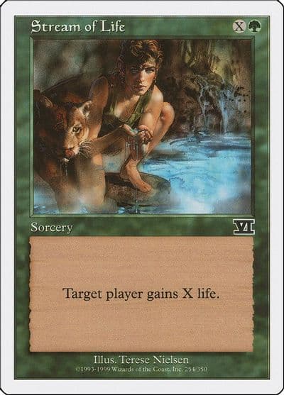 Stream of Life Classic Sixth Edition Magic card