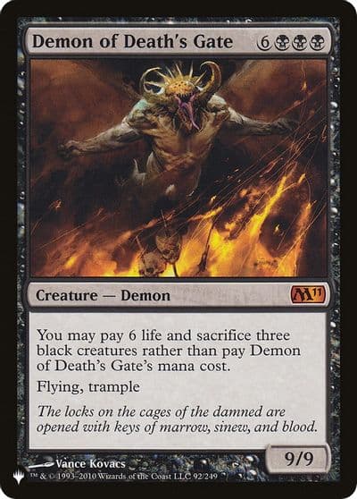 Demon of Deaths Gate The List Reprints Magic card