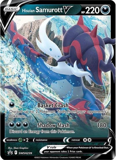 Hisuian Samurott V - SWSH239 SWSH: Sword & Shield Promo Cards Pokemon card