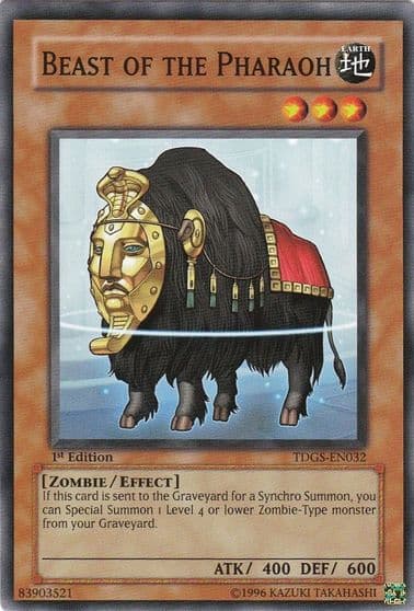 Beast of the Pharaoh The Duelist Genesis Yu-Gi-Oh! card