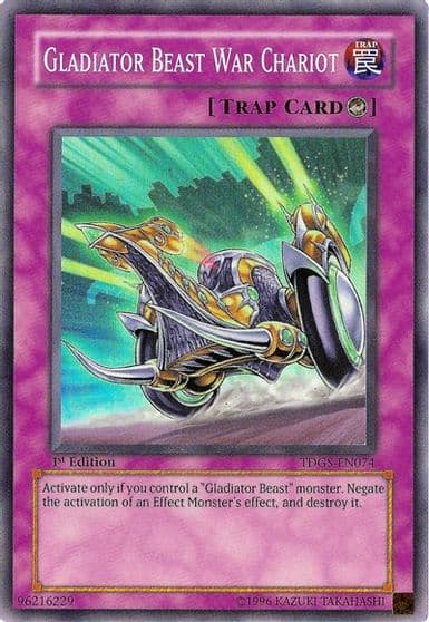 Gladiator Beast War Chariot The Duelist Genesis Yu-Gi-Oh! card
