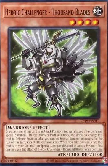 Heroic Challenger Thousand Blades OTS Tournament Pack 19 Yu-Gi-Oh! card