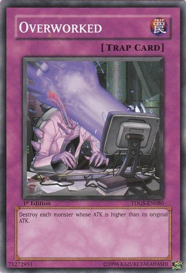 Overworked The Duelist Genesis Yu-Gi-Oh! card