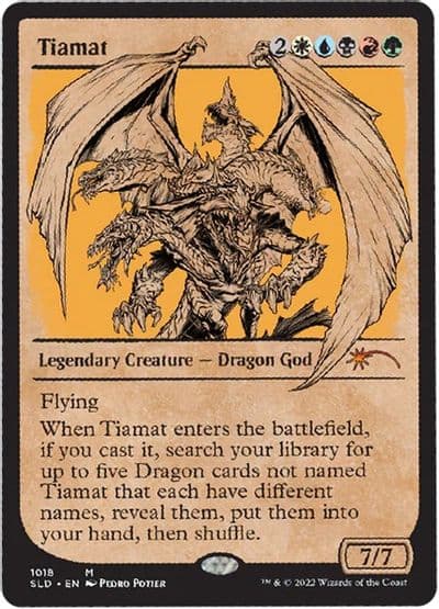 Tiamat Showcase Secret Lair Drop Series Magic card