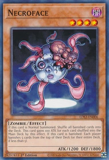 Necroface Legendary Duelists: Season 3 Yu-Gi-Oh! card