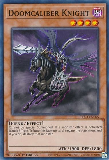 Doomcaliber Knight Legendary Duelists: Season 3 Yu-Gi-Oh! card