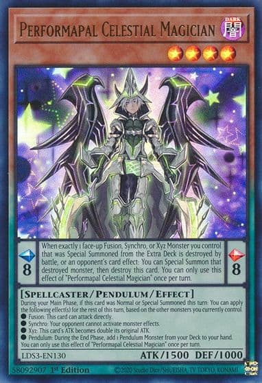 Performapal Celestial Magician Legendary Duelists: Season 3 Yu-Gi-Oh! card