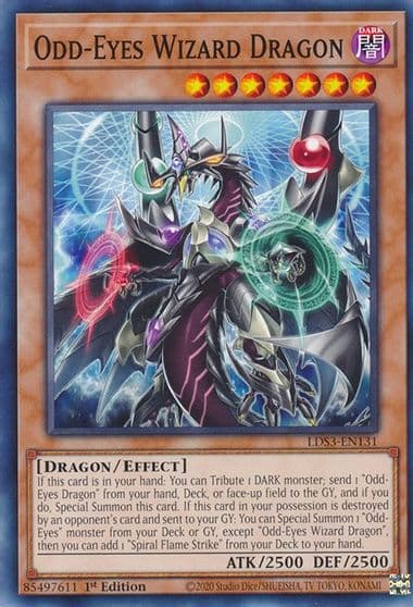 Odd Eyes Wizard Dragon Legendary Duelists: Season 3 Yu-Gi-Oh! card