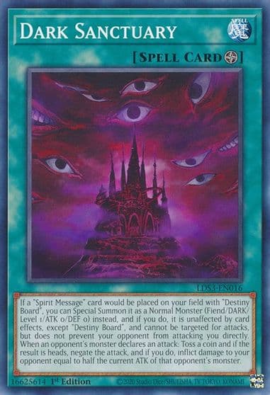 Dark Sanctuary Legendary Duelists: Season 3 Yu-Gi-Oh! card