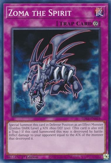 Zoma the Spirit Legendary Duelists: Season 3 Yu-Gi-Oh! card