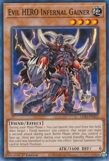 Evil HERO Infernal Gainer Legendary Duelists: Season 3 Yu-Gi-Oh! card