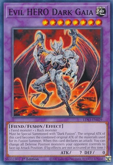 Evil HERO Dark Gaia Legendary Duelists: Season 3 Yu-Gi-Oh! card