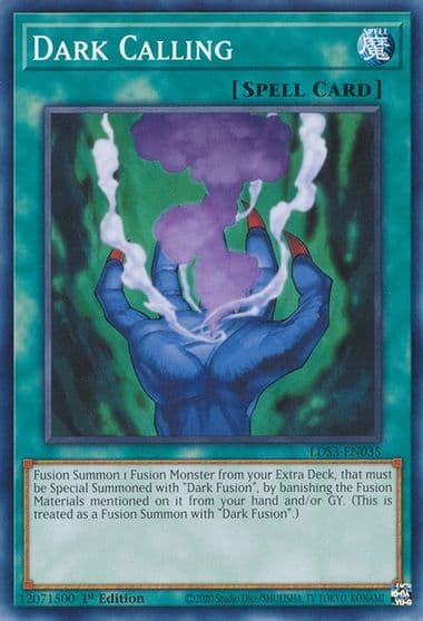 Dark Calling Legendary Duelists: Season 3 Yu-Gi-Oh! card