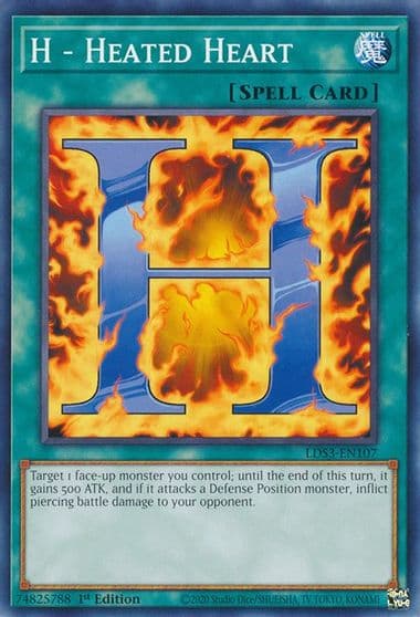 H Heated Heart Legendary Duelists: Season 3 Yu-Gi-Oh! card