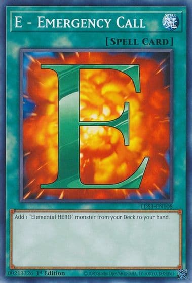 E Emergency Call Legendary Duelists: Season 3 Yu-Gi-Oh! card