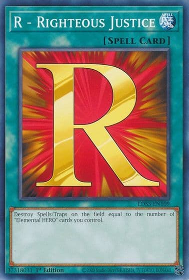 R Righteous Justice Legendary Duelists: Season 3 Yu-Gi-Oh! card