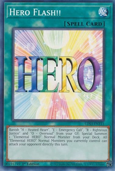 Hero Flash Legendary Duelists: Season 3 Yu-Gi-Oh! card