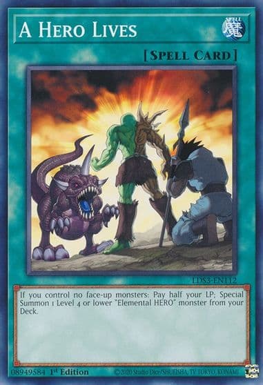 A Hero Lives Legendary Duelists: Season 3 Yu-Gi-Oh! card