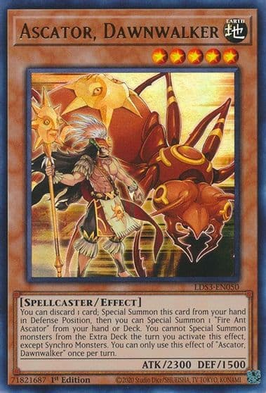 Ascator Dawnwalker Legendary Duelists: Season 3 Yu-Gi-Oh! card