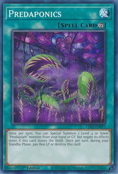 Predaponics Legendary Duelists: Season 3 Yu-Gi-Oh! card
