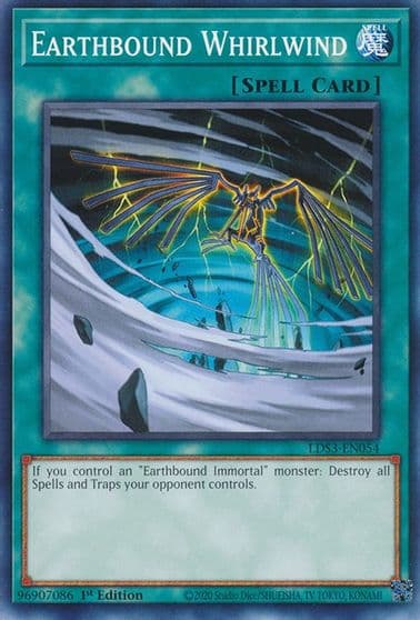 Earthbound Whirlwind Legendary Duelists: Season 3 Yu-Gi-Oh! card