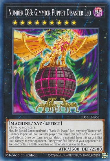 Number C88 Gimmick Puppet Disaster Leo Legendary Duelists: Season 3 Yu-Gi-Oh! card