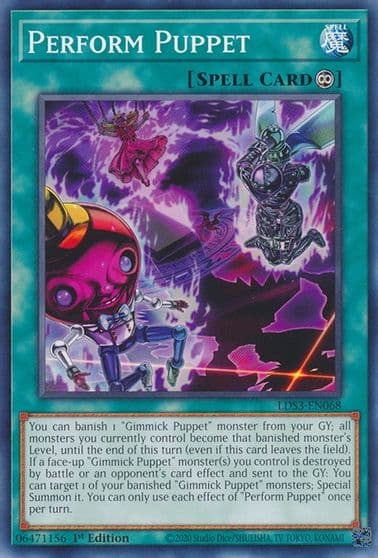 Perform Puppet Legendary Duelists: Season 3 Yu-Gi-Oh! card