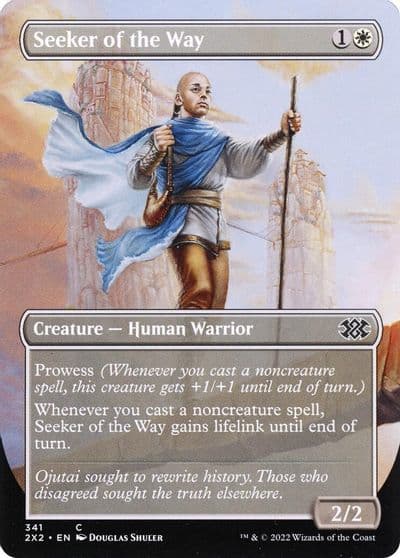 Seeker of the Way Borderless Double Masters 2022 Magic card