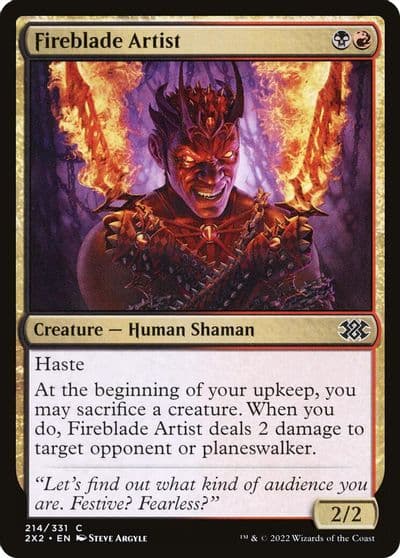 Fireblade Artist Double Masters 2022 Magic card
