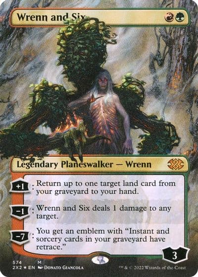 Wrenn and Six Textured Foil Double Masters 2022 Magic card