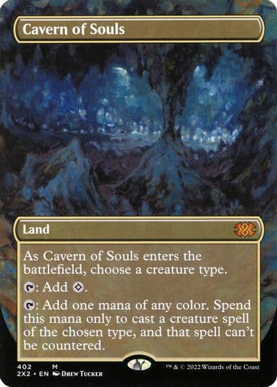 Cavern of Souls Borderless Double Masters 2022 Magic card