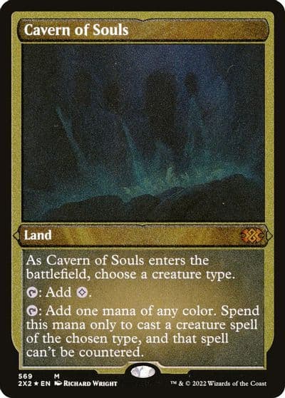 Cavern of Souls Foil Etched Double Masters 2022 Magic card
