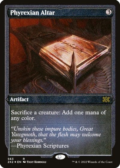 Phyrexian Altar Foil Etched Double Masters 2022 Magic card
