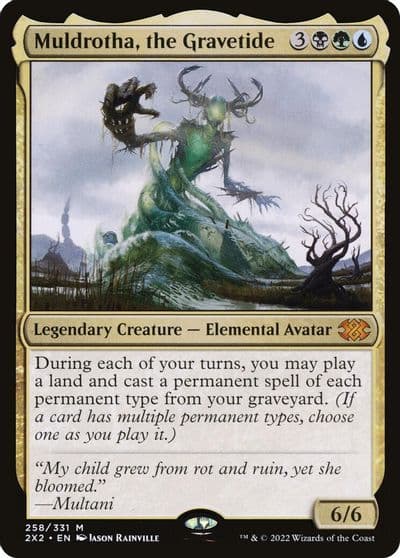 Muldrotha the Gravetide Double Masters 2022 Magic card