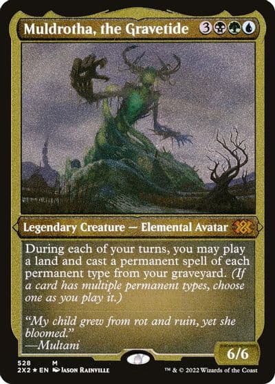 Muldrotha the Gravetide Foil Etched Double Masters 2022 Magic card