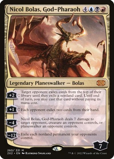Nicol Bolas God Pharaoh Double Masters 2022 Magic card