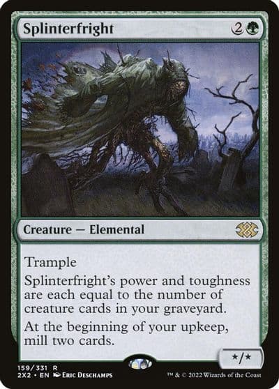 Splinterfright Double Masters 2022 Magic card