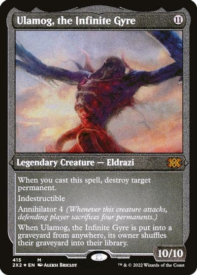 Ulamog the Infinite Gyre Foil Etched Double Masters 2022 Magic card