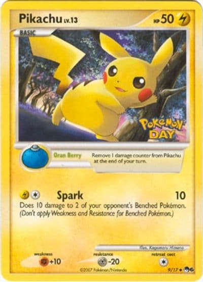 Pikachu (Pokemon Day Stamped) POP Series 6 Pokemon card