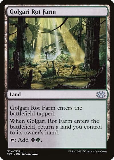 Golgari Rot Farm Double Masters 2022 Magic card
