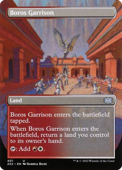 Boros Garrison Borderless Double Masters 2022 Magic card