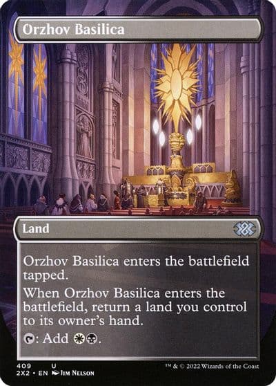 Orzhov Basilica Borderless Double Masters 2022 Magic card